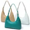 Bolso tejido a mano de piel de oveja Nuevo bolso de axila bolso de hombro de cuero para mujer