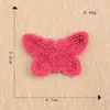 Pegatina de Tela Bordada por Computadora Etiqueta Bordada Arcoíris Cereza Mariposa Manzana Parche Accesorios para Ropa Infantil Accesorios