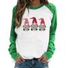 Camiseta de manga larga para mujer, cuello redondo, manga larga raglán, estampado de letras LOVE, San Valentín, venta al por mayor, 2022