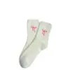 Nuevos Calcetines de Felpa con Lazo de Terciopelo de Visón para Mujer de Otoño e Invierno, Calcetines Lindos y Dulces de Media Pantorrilla, Calcetines Gruesos y Cálidos para Dormir en Casa