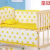 Conjunto de algodão para berço de cinco peças algodão para circunferência da cama de berço removível e lavável kit de roupa de cama infantil outlet de fábrica