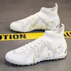 Zapatos de fútbol con tachuelas largas y de césped para adultos para hombre, aptos para entrenamiento en césped y competición, zapatos deportivos ligeros al por mayor
