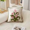 Funda de Almohada de Lujo Ligero Estilo Americano Nueva Flor Transfronteriza Patrón Novedoso Cojín Sala de Estar Funda de Almohada para Sofá Venta al por Mayor