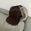 Sombrero Lei Feng de Gamuza Estilo Japonés Otoño e Invierno, Tendencia Retro, para Hombres y Mujeres, Cálido, a Prueba de Viento y Frío, con Orejeras de Felpa