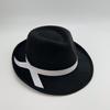 Sombreros de Jazz de Ala Ancha de Lana de Moda Otoño e Invierno Europeos y Americanos Transfronterizos para Hombres y Mujeres Sombreros de Fieltro Sombreros de Jazz de Ala Ancha de 9 cm de Ancho para Adultos