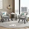 Sofá pequeno e moderno de um lugar para pessoas preguiçosas, adequado para consulta psicológica, apartamentos de aluguel econômicos, apartamentos de tamanho pequeno, móveis populares de lazer online feitos de couro e madeira