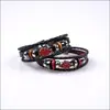 Retro Naruto Akatsuki Tejido Hongyun Pulsera Trenzada de Cuero Aleación Pulsera DIY Joyería Popular Venta al por Mayor