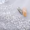 Joias para Manicure Transparente Amor Manicure Diamante Resina Acessórios Tridimensional Pêssego Coração Material Joias para Manicure Acessórios de Armadura de Unha