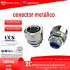 Junta de extremidade DN8-100 liga de zinco cromada especificação completa em estoque dentes externos junta de mangueira metálica cotovelo