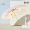 Sombrilla Colorida Tianai 70% de descuento Protección Solar Upf50+ Sombrilla de Sol con Mango Dorado Curvo, Paraguas Compacto Personalizado para Regalo
