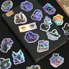 En stock 50 hojas Pegatinas de Dibujos Animados Láser Iridiscentes Pegatinas de Decoración para Diario Impresión de Alta Definición Fábrica de Origen Venta al por Mayor Impermeable