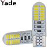 Luz indicadora de largura LED para carro Yade T10 3014 24smd silicone pequena luz W5W luz de placa luz de leitura