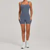Macacão de Yoga Estilo Europeu e Americano com Bolsos Laterais para Corrida e Fitness, Feminino 15177