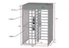 Torniquete de altura completa para obra con reconocimiento facial, puerta abatible pequeña, puerta de ala, puerta de tres barras, puerta de alta velocidad, puerta peatonal de identificación por nombre real