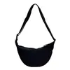 2026 nueva bolsa cruzada de moda versátil y ligera de tela de nailon casual para mujer, bolsa tipo dumpling de gran capacidad, bolso de hombro para el trabajo