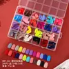Venta Caliente Transfronteriza 288 Piezas de Uñas Postizas Color Sólido Mate Color Mixto para Uñas de Manos y Pies, Uñas Falsas Tipo Ballet para Pies, Sin Costuras y Sin Necesidad de Limar