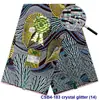 Juego de Tela de Cera Africana Estampada Decorativa de 6 Yardas Tela de Cera de Cristal Tela Super Cera Africana