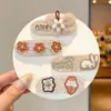 Adesivos divertidos de franja lateral de desenho animado para crianças, novo estilo 2026, fofos e sem costura, perfeitos para outono e inverno, acessórios de cabelo doces e charmosos