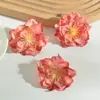 J 6 cm borda queimada camélia cena de casamento flor de seda parede peônia adorno de chapéu DIY materiais de acessórios feitos à mão