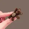 Lindo Pasador Lateral de Oso Saludando, Exquisito y Compacto Pasador de Pelo Afelpado, Pinza de Pato Lateral para Flequillo, Pasador de Pelo de Una Pieza