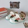 Baikuang estilo coreano nicho de suela gruesa 2023 otoño nuevo zapatos blancos para mujer ins moda todo-fósforo zapatillas deportivas casuales