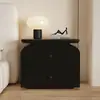 Nova mesa de cabeceira de armazenamento 2026 minimalista, sem necessidade de instalação, cor creme estilo mid-century, estilo moderno para o quarto