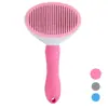 Explosões transfronteiriças Pet Comb Automatic Falloff Comb Aço Inoxidável Needle Comb Cat Comb Pet Cleaning Supplies
