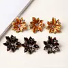 Botones Metálicos Esmaltados de Hoja de Arce Vintage con Decoración Floral para Abrigos, Chaquetas, Trajes, Accesorios de Ropa DIY, Botones al por Mayor