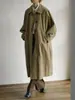 Gabardina de Lino de Longitud Media de Moda Minimalista Ropa de Abrigo para Mujer 2026 Nuevas Llegadas Primavera/Otoño Petite Ligero Abrigo Oversize