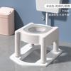 Poço de agachamento de vaso sanitário dobrável alterado para cadeira de vaso sanitário Artefato de vaso sanitário de cócoras domésticas Rack de assento simples Mulheres grávidas Banco de banheiro para idosos
