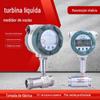 Medidor de Vazão de Turbina Lwgy Medidor de Vazão de Líquido Diesel Álcool Água Aço Inoxidável Display Digital Eletrônico Compatível com Diesel Álcool