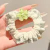 Goma para el pelo de estilo coreano de gran tamaño con forma de intestino de cerdo, Cuerda para el pelo versátil de encaje de lunares, Goma para el pelo de coleta alta, Banda de goma, Accesorio para el pelo de alta gama