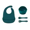 Amazon Vajilla de Silicona Ventosa Madre Bebé Tazón para Comida de Bebé Cuchara Silicona de Grado Alimenticio Cuchara para Comer traje