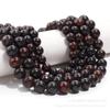 Ventas Directas de Fábrica de Cuentas Redondas de Piedra Roja Flor, Cuentas Sueltas Rojas Flor, Accesorios para Joyería Hecha a Mano DIY al por Mayor, Productos Semiacabados al por Mayor