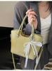 Bolso Tote Retro Transfronterizo para Viajero Nuevo Estilo Coreano Moda Bolso de Hombro de Gran Capacidad Textura Simple Cesta de Verduras