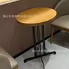 Silla con Respaldo de Madera Maciza para Café Restaurante Tienda de Té con Leche Área de Descanso Silla Estilo Kudi