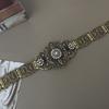 Cinturón Étnico Caucásico para Mujer Joyería de Boda de Cristal Vintage Cadena para Cintura Corporal Longitud Ajustable Empaque Independiente