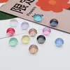 Nueva hemisfera de resina 10 mm plana polvo de oro efecto cielo estrellado material diy hecho a mano accesorios para joyería venta al por mayor