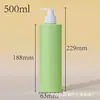 Botella de loción tipo dispensador 200/250/300/400/500ml botella de gel de ducha botella de champú de plástico HDPE