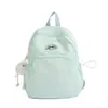 Mochila casual ins nueva y simple para mujer, color sólido, bolsa escolar estilo universitario japonés, mochila de viaje de aspecto elegante para niñas