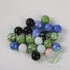 Cuentas de Vidrio de Porcelana Negra Azul Leche Blanco Verde Leche de 16 mm 1.6 cm Bolas Redondas Decorativas de Color Crema Canicas Piezas de Damas