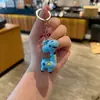 Novo Chaveiro de Girafa Sorridente Fofo Pingente para Mochila de Estudante Decoração de Bolsa de Animal Realista Presente Atacado