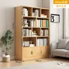 Estantería infantil de madera maciza, estante de almacenamiento de pie, armario de pared integrado de varias capas, armario de almacenamiento, estantería para estudiantes en casa