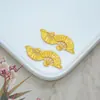 Acessórios de Joias DIY de Liga Retro Pingente Duplo Ventilador Vazado Estilo Antigo Acessórios para Roupas Cabelo Colar Pingente Feito à Mão
