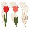 Tallado y Corte de Madera Piezas de Palo de Rosa Set de Tres Materiales de Color DIY para San Valentín Madre