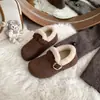 Sapatos de Pão Estilo Coreano Super Bonitos 2026 Novos Botas de Neve Quentes com Pelúcia de Inverno Bico Fechado Sapatos de Algodão Solado Grosso Sapatos Birkenstock