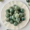 Contas soltas de tamanho grande de raiz de Bodhi Yinpi verde para fazer pulseiras, contas redondas de 20 mm para contas de oração budista DIY e artesanato cultural