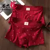 Roupa Íntima Boxer Masculina Huajie Long Ano do Zodíaco Vermelho Nova Estampa Boxer Vermelho Respirável Tamanho Grande Dropshipping