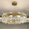 Lámpara de Araña de Cristal de Lujo Ligero de Gama Alta Lámpara de Sala de Estar Atmósfera Simple Moderna Dormitorio Principal Vestíbulo Hogar Lámparas de Estilo Europeo