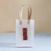 Sacola de Presente Transparente Temporada de Formatura do Jardim de Infância Sacola Tote de Lembrança de Aniversário Sacola para Embalagem de Lanches de Presente para Crianças